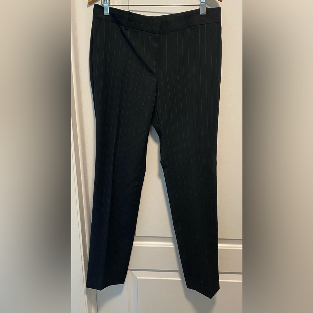 Ann Taylor Black Suit Pants Straight-Leg separate sz 8